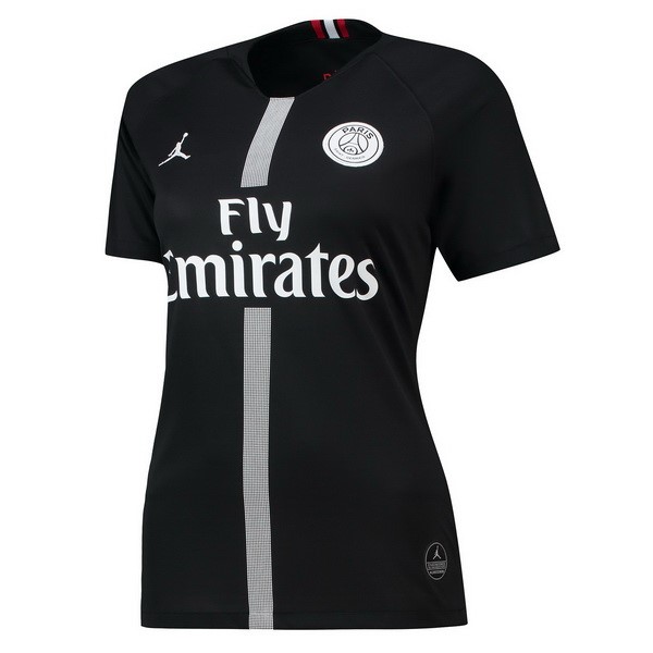 JORDAN Camiseta Paris Saint Germain 3ª 1ª Mujer 2018/19 Negro